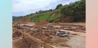 Área do Julifest, Itabirito: começam as obras para implantação de estrutura fixa Obras na área do Julifest. Foto - Prefeitura de Itabirito
