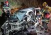 Morre a 7ª vítima do trágico acidente envolvendo 4 carros na BR-356 em Ouro Preto Um dos carros envolvidos na tragédia. Foto - CBMMG