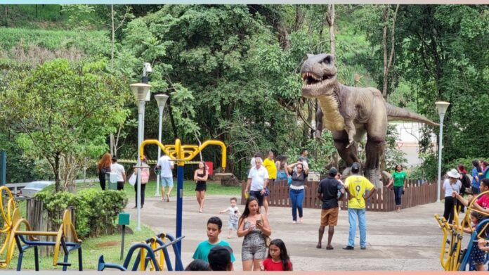 Tiranossauo Rex - o número 1 dos carnívoros é uma das atrações mais vistas na exposição. Foto - Radar Geral