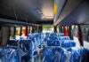 Itabirito tem 2 ônibus novos para transporte de pacientes da hemodiálise Interior dos novos ônibus que servirão à Saúde de Itabirito. Foto - Prefeitura