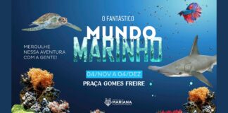 Começa nesta sexta 4/11 a exposição “O Fantástico Mundo Marinho” em Mariana