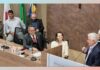 Governo de MG e Prefeitura de Itabirito assinam acordo que visa reduzir criminalidade no município Assinatura para implantação do Programa Selo Prevenção Minas na Câmara. Foto - Ascom