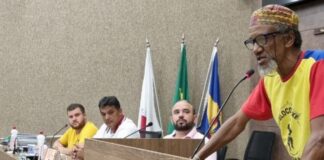 Dia Nacional da Consciência Negra: Telefunken fala sobre o tema na Câmara de Itabirito Toninho Telefunken na Câmara. Foto - Ascom