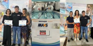 “Destaque Mais” em Itabirito: Mais Centro Aquático homenageia nadadores e apoiadores Destaque Mais. Foto - adaptação de divulgação
