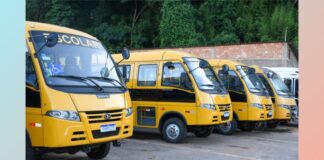Rede estadual e IFMG: cadastramento para o transporte escolar, em Itabirito, vai até 20/1 Transporte escolar em Itabirito para as escolas estaduais e IFMG. Foto - Prefeitura de Itabirito