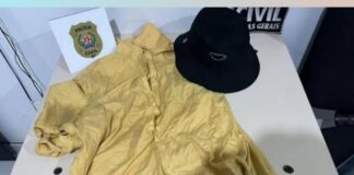 Ouro Preto: suspeito de espancar casal de idosos durante roubo é preso pela PC Foram analisadas câmeras para a identificação do suspeito. Na imagem, materiais apreendidos com o suspeito. Foto - PC de Minas Gerais