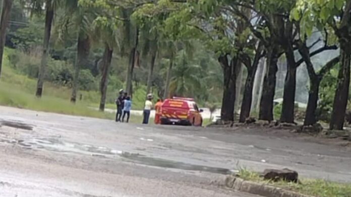 Brigada de Itabirito no local do crime. Foto enviada ao Radar Geral via WhatsApp