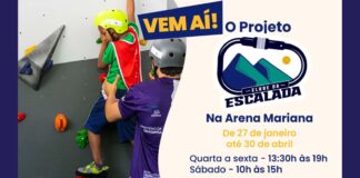 Mariana: projeto “Clube da Escalada” vai até 30 de abril