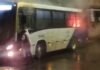 Ônibus é incendiado em Ouro Preto; veja vídeo Alvo de incêndio, ônibus da Rota Real é a responsável pelo transporte coletivo de Ouro Preto - Foto: Reprodução