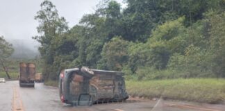 Acidente causa engavetamento entre três veículos na BR-040, em Itabirito Trecho em Itabirito tem tido acidentes com frequência - Foto: Reprodução