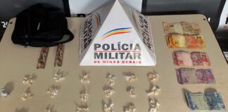 Ouro Preto: suspeito de 16 anos é apreendido pela PM com 110 pedras de crack Menor foi apreendido com crack em Ouro Preto - Foto: PMMG