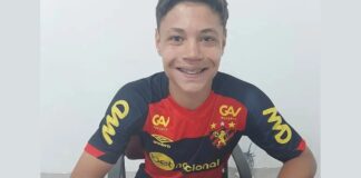 Jovem jogador com passagens por Itabirito na base assina contrato com o Sport-PE Jogador esteve em três projetos de Itabirito - Foto: Instagram/@luizfelipe_souza08