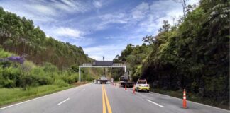 Após transtornos por acidente, BR-040 é liberada, em Itabirito Foto Via 040 - Divulgação.