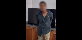 Santa Rita, Itabirito: GM prende homem que furtou TV da vizinha e foi denunciado pela ex-companheira A Guarda não divulgou o rosto do "suspeito" para não infringir a Lei de Abuso de Autoridade. Foto - GM de Itabirito