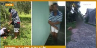 Ouro Preto: “tribunal do crime” em Cachoeira do Campo é destaque na Record TV; veja vídeo Imagens obtidas pela Record mostra a violência praticada por traficantes em Cachoeira do Campo, Ouro Preto. Foto - Reprodução