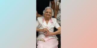 Professora Ruth Barbosa da Silva, história viva da Educação em Itabirito, faz 100 anos Dona Ruth - 100 anos. Foto - Arquivo de família