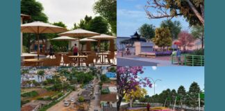 Itabirito, rumo aos 100 anos: pacote de obras tem previsão de ficar pronto em setembro Praças Centenária, São Sebastião, obras na José Farid e Praça da Estação. Fotos - Prefeitura de Itabirito - Reproduções