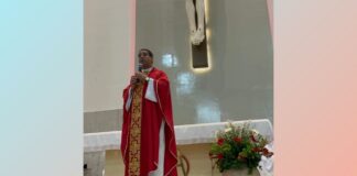 Para surpresa dos fiéis, padre Edmar encerra Festa de São Sebastião, em Itabirito Padre Edmar encerrando as festividades de São Sebastião. Foto - Divulgação