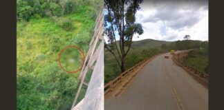 Itabirito: corpo enrolado em plástico é encontrado no antigo Viaduto das Almas Itabirito: corpo enrolado em plástico encontrado no antigo Viaduto das Almas