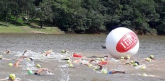 Itabirito: Maratona Aquática Ferro Puro movimenta mais de 200 nadadores na Represa de Acuruí