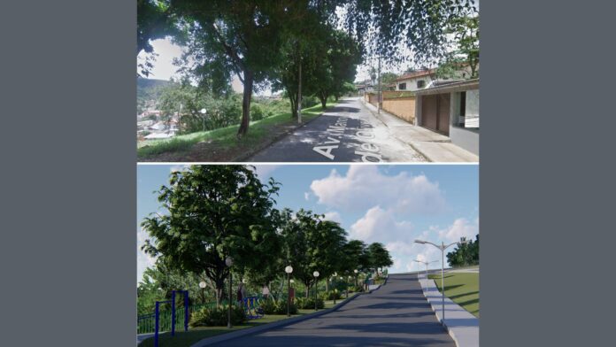 Itabirito: construção de praça linear no bairro Bela Vista tem previsão de término em 24/4