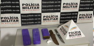 PM apreende 2 barras e meia de maconha na zona rural de Mariana; 1 preso PM apreende 2 barras e meia de maconha na zona rural de Mariana; 1 preso