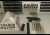 Mariana: PM prende 3 homens por porte ilegal de pistola com mira a laser e 30 munições Mariana: PM prende 3 homens por porte ilegal de pistola com mira a laser e 30 munições