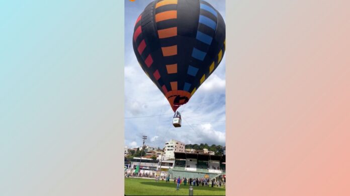 Itabirito: “voo espetacular” de balão do centenário é criticado nas redes sociais