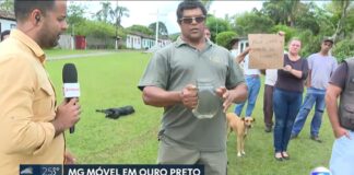 Água amarelada: TV Globo mostra revolta com a Saneouro em subdistrito de Ouro Preto Água amarela: TV Globo, em subdistrito de Ouro Preto, mostra revolta com a Saneouro