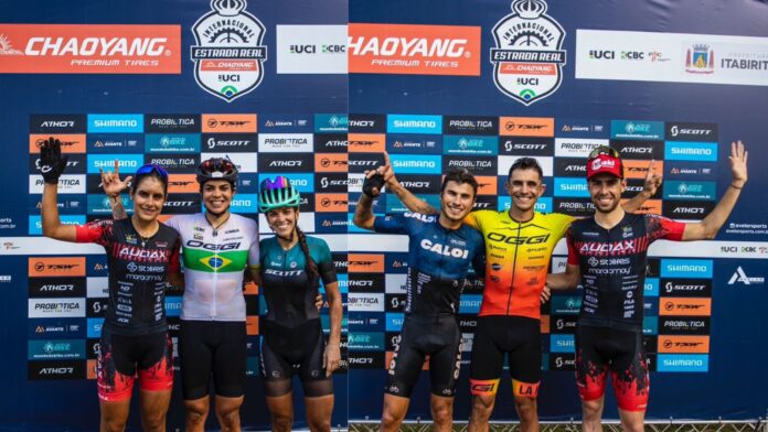 Campeões da prova de XCO da Chaoyang Estrada Real. Foto