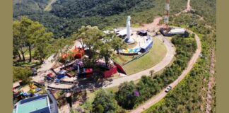 Itabirito: Prefeitura divulga que revitalizou Alto do Cristo Vista aérea do Alto do Cristo após revitalização. Foto - Radar Geral - Welesson Drones