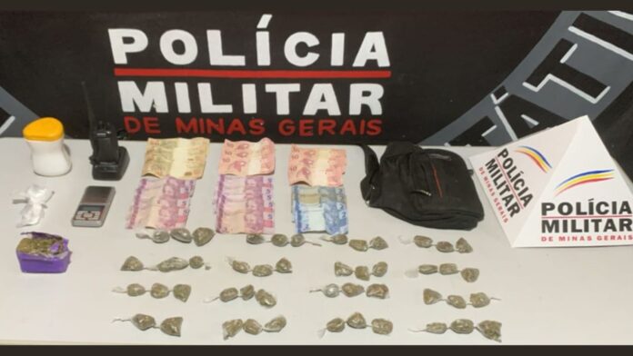 Morro da Queimada, Ouro Preto: suspeito de 19 anos é preso com maconha pronta para a venda