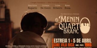 Ouro Preto: estreia do filme “O Menino do Quarto Branco” será no Cine Vila Rica O Menino do Quarto Branco Filme. Banner - divulgação.