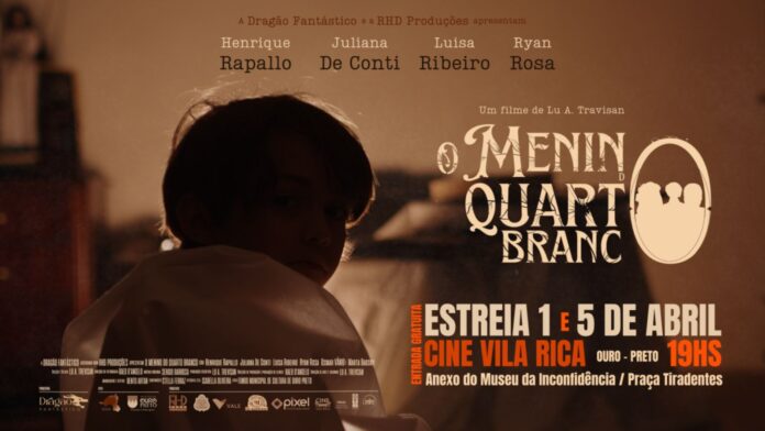 O Menino do Quarto Branco Filme. Banner - divulgação.