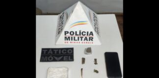 PM prende suspeito de tráfico no Novo Itabirito; 1 barra de cocaína apreendida PM prende suspeito de tráfico no Novo Itabirito; 1 barra de cocaína apreendida
