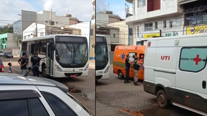 Itabirito: motorista da Serra Verde passa mal, lotação para no meio da rua e ele chega a desmaiar