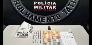 Mariana: PM prende jovem de 23 anos por tráfico no bairro Cabanas Mariana: PM prende jovem de 23 anos por tráfico no bairro Cabanas