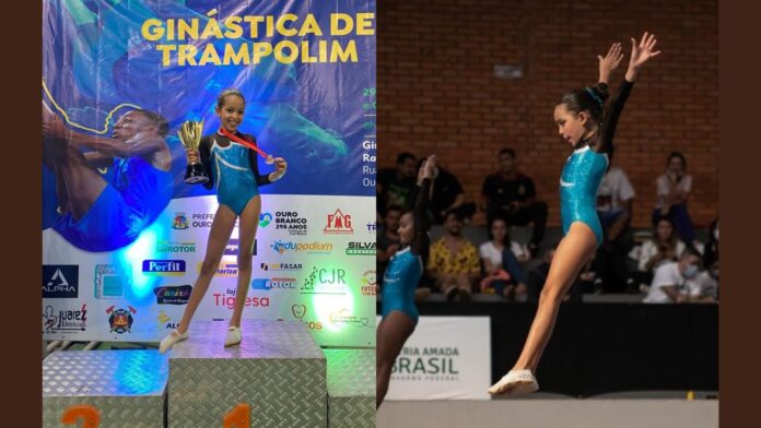 Ginasta faz vaquinha para participar do Campeonato Brasileiro Elite e Júnior de Trampolim. Foto - reprodução