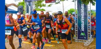 Itabirito Trail Run: competição movimenta mais de 500 atletas no São Gonçalo do Bação Largada dos 21 quilõmetros. Foto - reprodução.
