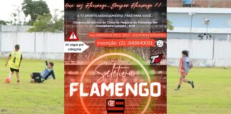 Observação técnica da equipe do Flamengo chega a Conselheiro Lafaiete Observação técnica do FlamengoImagem - reprodução e montagem Radar Geral.