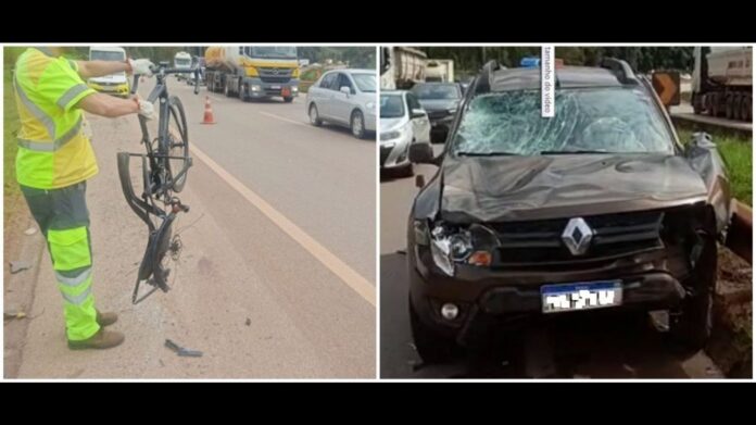 Itabirito, BR-040: ciclista morre ao ser atropelado por motorista com sinais de embriaguez