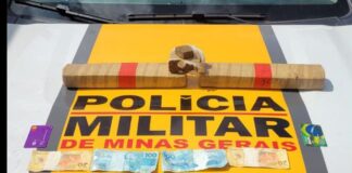 BR-356: casal em carro vê a PMRv atuando, tenta fugir, mas acaba preso com 2,5 kg de maconha BR-356: casal em carro vê a PMRv atuando, tenta fugir, mas acaba preso com 2,5 kg de maconha