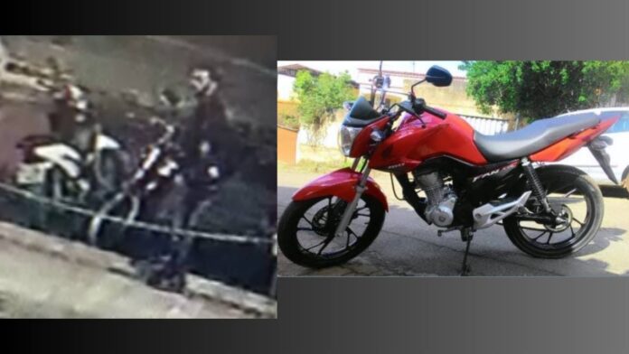 Itabirito: vídeo flagra ladrão furtando moto estacionada ao lado da Igreja de São Sebastião