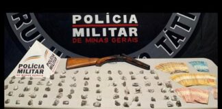 Novo Itabirito: jovem de 18 anos, da Bahia, é preso por tráfico; 1 escopeta e R$ 1.545 apreendidos Novo Itabirito: jovem de 18 anos, da Bahia, é preso por tráfico; 1 escopeta e R$ 1.545 apreendidos