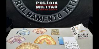 Ouro Preto: PM prende suspeito de tráfico no Pocinho; 53 pedras de crack e R$ 849 apreendidos Ouro Preto: PM prende suspeito de tráfico no Pocinho; 53 pedras de crack e R$ 849 apreendidos