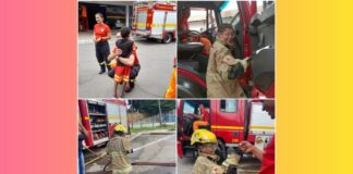 Bombeiros preparam surpresa para Caio Isak, garoto de 8 anos que tem uma doença autoimune Bombeiros preparam surpresa para garoto que convive com doença autoimune