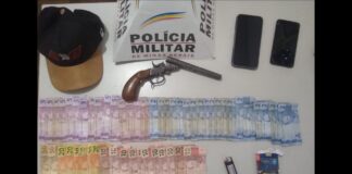 Itabirito: com arma de fogo, jovem assalta ponto de churrasquinho e acaba preso pela PM Itabirito: com arma de fogo, jovem assalta ponto de churrasquinho e acaba preso pela PM