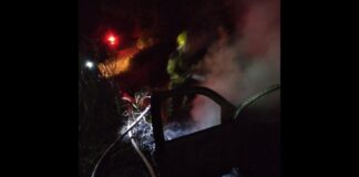 Conselheiro Lafaiete: carro que pode ter sido usado em crime é incendiado perto da BR-040 Conselheiro Lafaiete: carro que pode ter sido usado em crime é incendiado perto da BR-040