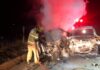 MGC-120: acidente provoca incêndio em carros e motorista morre carbonizado; veja fotos e vídeo MGC-120: acidente provoca incêndio em carros e vítima morre carbonizada; veja fotos