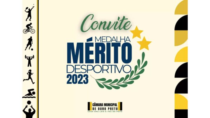 Câmara De Ouro Preto Concede Comenda De Mérito Desportivo 2023. Imagem - reprodução CMOP.